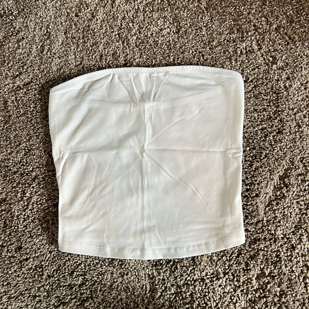 Trendy Queen White Tube Top